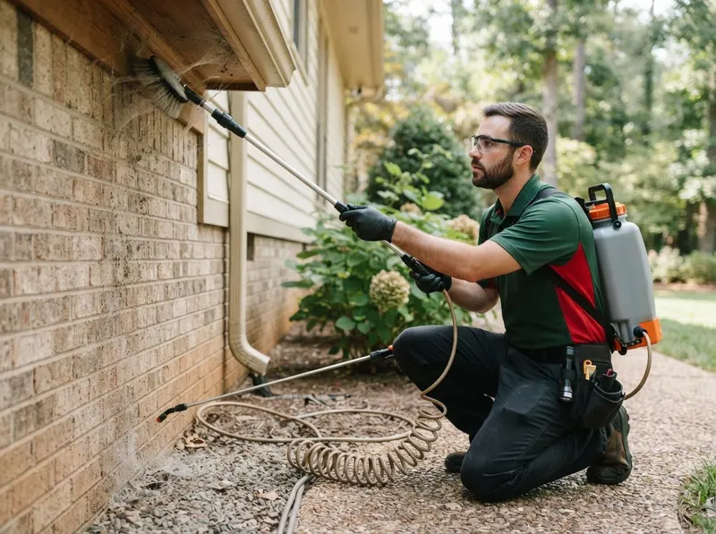 Brown Recluse and Black Widow Spider De-Webbing & Shielding in Cary, NC